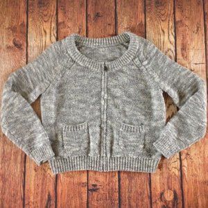 TNA Chunky Wool Knit zip Sweater